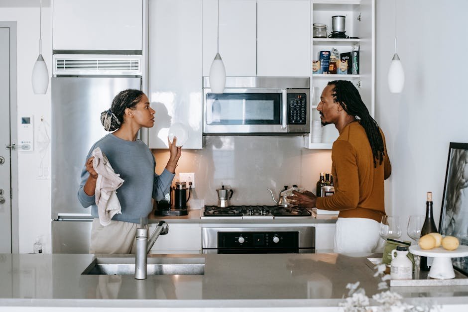 Two people having serious relationship conversation about boundaries and metamours