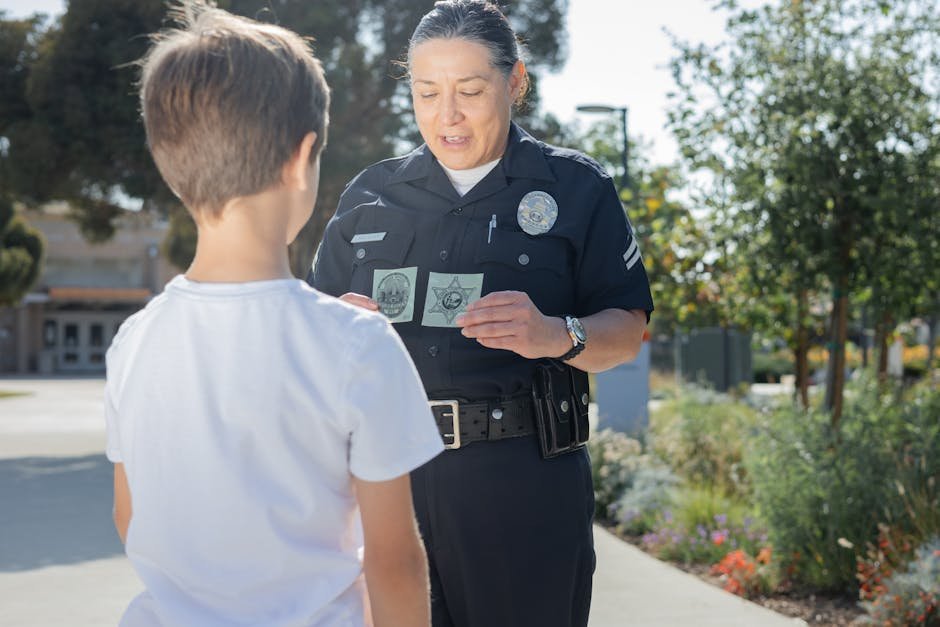 Police officer in uniform meeting with EMDR-trained therapist