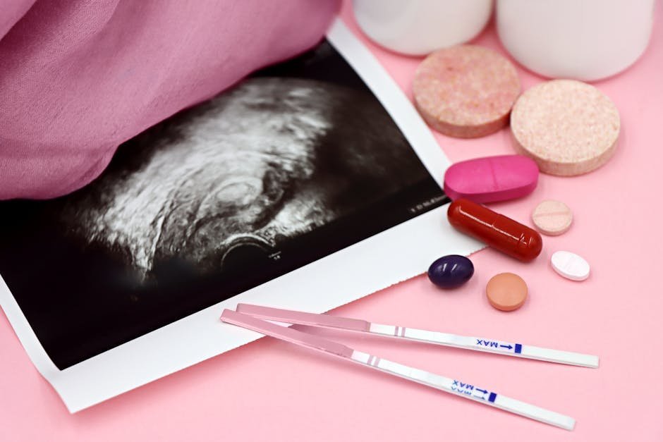 Reproductive psychiatrist reviewing PMDD treatment options chart with patient including SSRIs OCPs and GnRH therapy