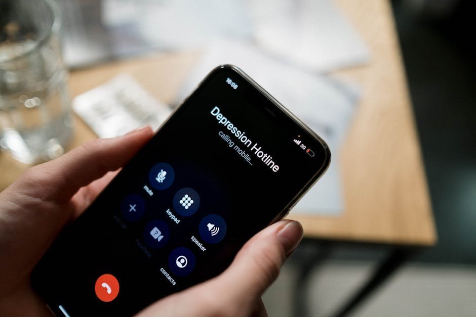 Family member calling NEDA helpline for eating disorder referral guidance
