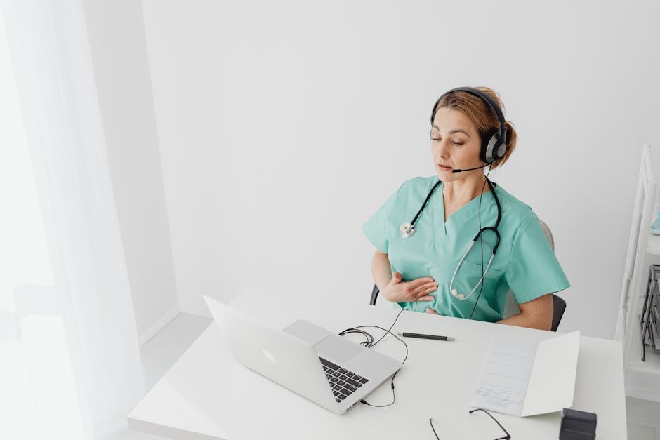 Patient meeting with telehealth provider for MAT continuation appointment from home office