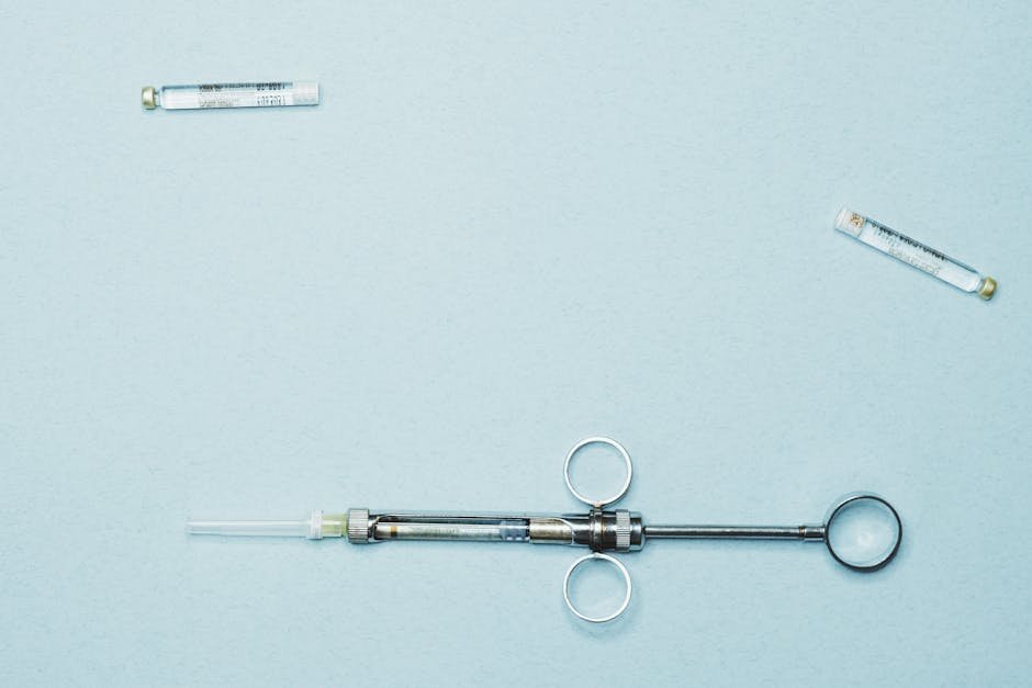 Vial of lorazepam and syringe used for catatonia challenge test