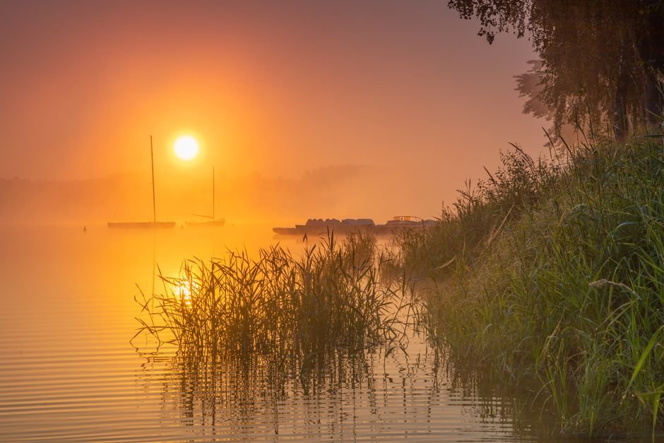 A calm sunrise over still water, a hopeful backdrop for learning about EMDR therapy for PTSD